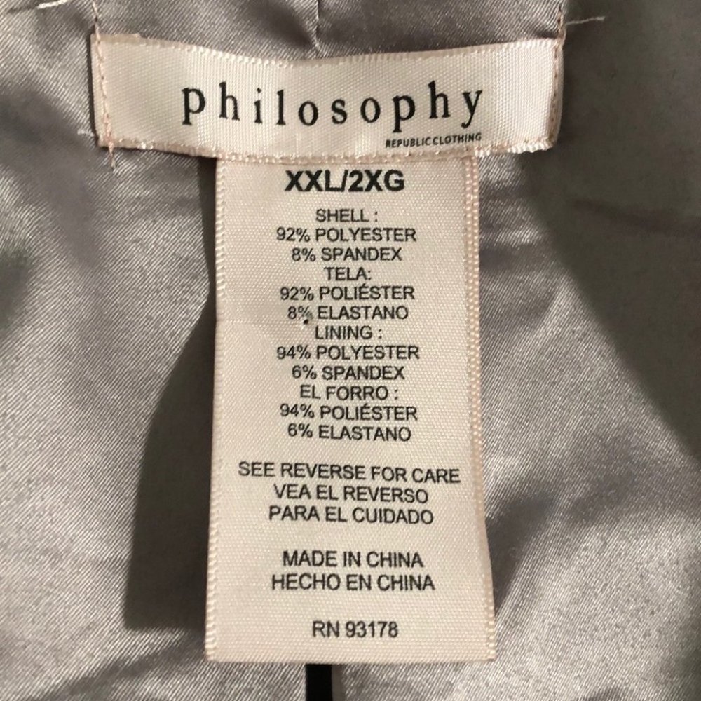 {Philosophy} Faux Suede Taupe Jacket - Picture 9 of 11